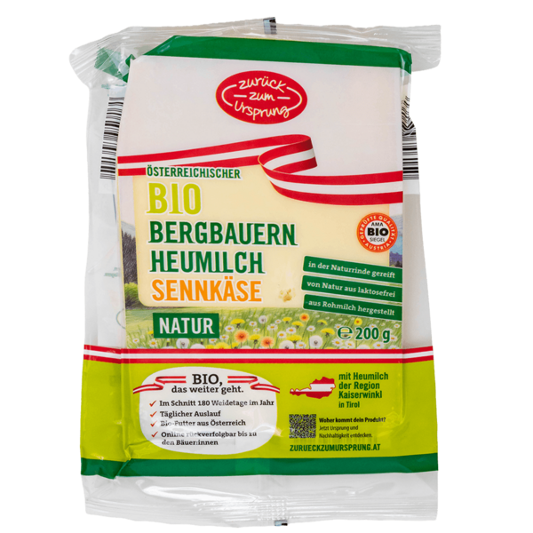 Bio-Heumilch Sennkäse Natur 200g