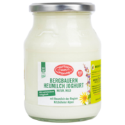BIO-Ursprungs-Naturjoghurt im Mehrwegglas