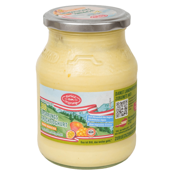 BIO-Ursprungsjoghurt Mango-Maracuja