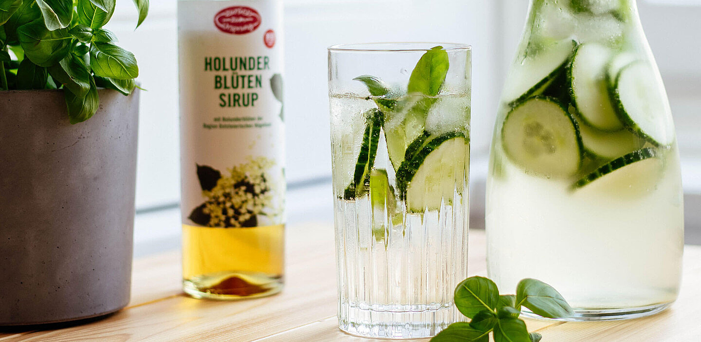 Zurück zum Ursprung BIO-Sirup Rezept Limonade mit Sirup