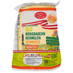 Bio-Heumilch Sennkäse Kräuter 200g