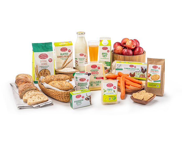 Einige Zurück zum Ursprung Produkte vor weißem Hintergrund