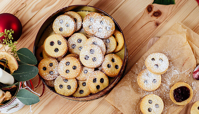 Zurück zum Ursprung BIO-Weihnachtskekse Linzer Augen Linzer Augen